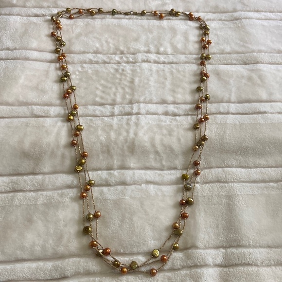 Threaded pearl necklace - Picture 1 of 6